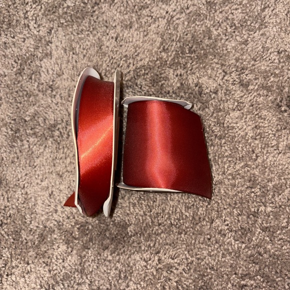 Rust Red/ Terracotta Ribbon Set - Picture 2 of 4
